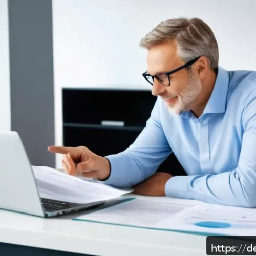 캐피탈 대출 승인 절차 - A professional German bank interior scene showing a middle-aged man in business casual attire sittin...