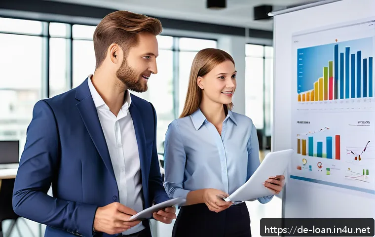 캐피탈 리스와 렌트 비교 - A modern German small-to-medium-sized enterprise office scene showing a diverse group of business pr...